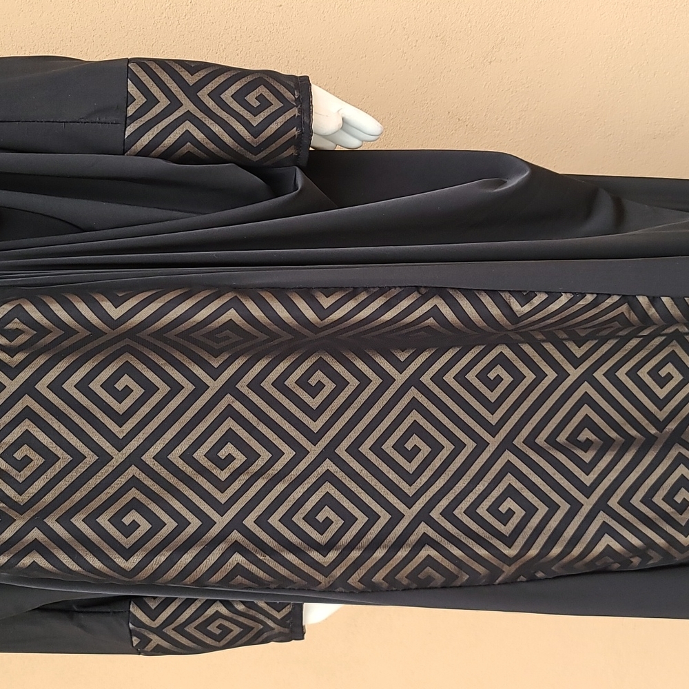 DUBAI CUSTOM ABAYA Wedding Dress Evening Kaftan Robe Maxi Thobe Scarf XL 1X 2X - Picture 7 of 16